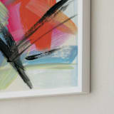 "Weekend Getaway" - Art Print in Tangerine by Monica Janes Fine Art - Frame Close-up