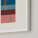 "Rise 1" - Art Print in Peach by Baumbirdy - Frame Close-up