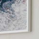 "Ocean's Brushstrokes 1" - Art Print in Deep Sea by Tania Medeiros - Frame Close-up