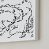 "Cloud Formations 2" - Art Print in Ink by Harrison Tenzer - Frame Close-up