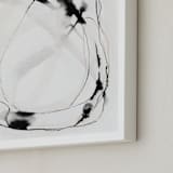 "Engage" - Art Print in Charcoal by Melanie Severin - Frame Close-up