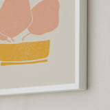 "Nana" - Art Print in Coral by Alex Roda - Frame Close-up