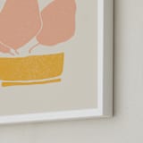 "Nana" - Art Print in Coral by Alex Roda - Frame Close-up