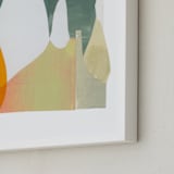 "Things unsaid 2" - Art Print in Leaf Green by Erin McCluskey Wheeler - Frame Close-up