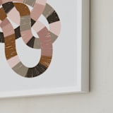 "Running in Circles" - Art Print in Sand by Pati Cascino - Frame Close-up