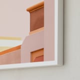 "Urban Desert Series 1" - Art Print in Soft Earth Tones by Lisa Sundin - Frame Close-up