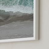 "The Shoreline" - Art Print in Sea Green by Melanie Sutherland - Frame Close-up