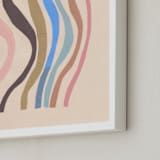 "Waves and Waves" - Art Print in Warm Sand by Elliot Stokes - Frame Close-up