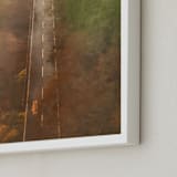 "Slow pace" - Art Print in autumn green by Van Tsao - Frame Close-up