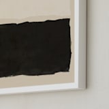 "Good Morning. Good Night." - Art Print in Tan by Dawn Smith - Frame Close-up