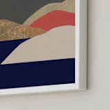 "Full moon tonight" - Art Print in Midnight Blue by Sonya Percival - Frame Close-up