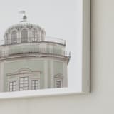 "Castle in the Sky" - Art Print in Mint by Laura Bercovich - Frame Close-up