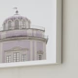 "Castle in the Sky" - Art Print in Lavender by Laura Bercovich - Frame Close-up