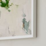 "Flower Market I" - Art Print in Leaf Green by Wendy Keller - Frame Close-up