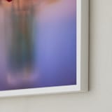 "Tulips in vase" - Art Print in Viva Magenta by Aralyn Griesbach - Frame Close-up