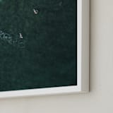 "Ride II" - Art Print in Teal by Shari Margolin - Frame Close-up