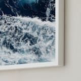 "Rolling Out II" - Art Print in Ultramarine by Carole Crohan - CaroleeXpressions - Frame Close-up