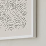 "Nature, you and me N.4 II" - Art Print in Ivory Black by Catilustre - Frame Close-up