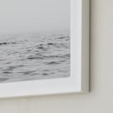 "Solitude In Fog I" - Art Print in Grey Sea by Jennifer Morrow - Frame Close-up