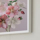 "Odette" - Art Print in Mauve by Ali Lanenga - Frame Close-up
