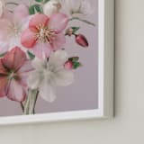 "Odette" - Art Print in Mauve by Ali Lanenga - Frame Close-up