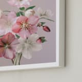 "Odette" - Art Print in Mauve by Ali Lanenga - Frame Close-up