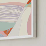 "Push and Pull" - Art Print in Lavender by Alicia Schultz - Frame Close-up