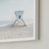 "Tower 2" - Art Print in tower blue by Kamala Nahas - Frame Close-up