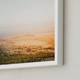 "Great Rift Valley I" - Art Print in Teal and Orange by David Michuki - Frame Close-up