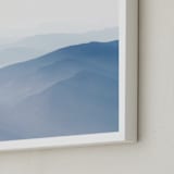 "High Above the Mountains" - Art Print in Cloudy Mist by Jacquelyn Sloane Siklos - Frame Close-up