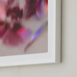 "Pair of Orchids" - Art Print in Mauve by Karen Kardatzke - Frame Close-up