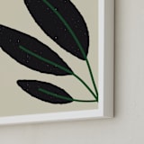 "Moussonnerie II" - Art Print in Black by Alex Roda - Frame Close-up