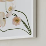 "Poppies II" - Art Print in Stem by Blustery August - Frame Close-up