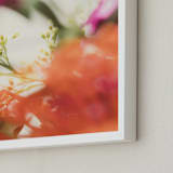 "Protea II" - Art Print in tangerine by Kamala Nahas - Frame Close-up
