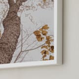 "Be Still I" - Art Print in Autumn by Robin Ott - Frame Close-up