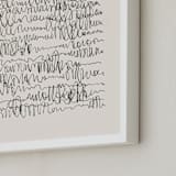 "Nature, you and me N.4 I" - Art Print in Monochrome by Catilustre - Frame Close-up