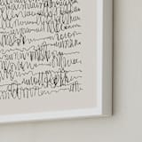 "Nature, you and me N.4 I" - Art Print in Monochrome by Catilustre - Frame Close-up