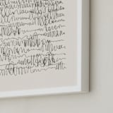 "Nature, you and me N.4 I" - Art Print in Monochrome by Catilustre - Frame Close-up