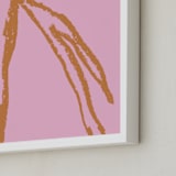 "Flower Shapes 2" - Art Print in Pink by Alicia Schultz - Frame Close-up