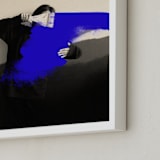 "El Abrazo" - Art Print in Royal by jinseikou - Frame Close-up