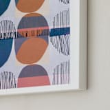 "Boho Screenprint I" - Art Print in Grape by Jenna Skead - Frame Close-up