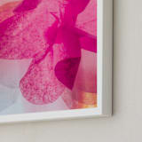 "A Floral Dream II" - Art Print in Fuchsia by Karen Kardatzke - Frame Close-up