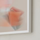 "Spring is in the Air" - Art Print in Peach by Lisa Sundin - Frame Close-up