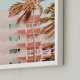"Pastel Holidays" - Art Print in Peach Pearl by Rega - Frame Close-up
