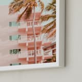"Pastel Holidays" - Art Print in Peach Pearl by Rega - Frame Close-up