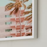 "Pastel Holidays" - Art Print in Peach Pearl by Rega - Frame Close-up