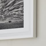 "Fireball" - Art Print in Stormy Sky Grey by Gabrial Reising - Frame Close-up