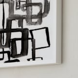 "Alternative Paths" - Art Print in Extreme Black by Bethania Lima - Frame Close-up