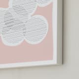 "Circle of Friends" - Art Print in Cotton Candy by Kisco Print Shop - Frame Close-up
