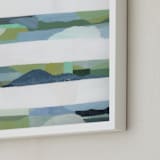 "Blue Skies Ahead" - Art Print in Blue Skies by Sara Hicks Malone - Frame Close-up
